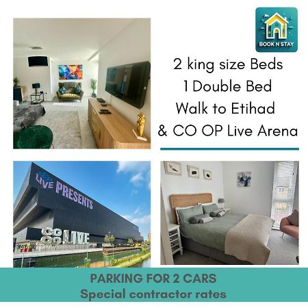 Ao & Etihad Stadium 6 Guest Stay- 3 Bedroom Central House With Parking & Wi Fi Манчестер Экстерьер фото